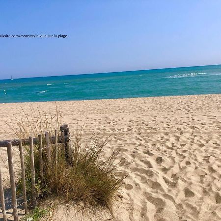 Barcaresa-Villa Sur Le Sable Vue Mer Panoramique Piscine Clim Wifi Le Barcarès المظهر الخارجي الصورة