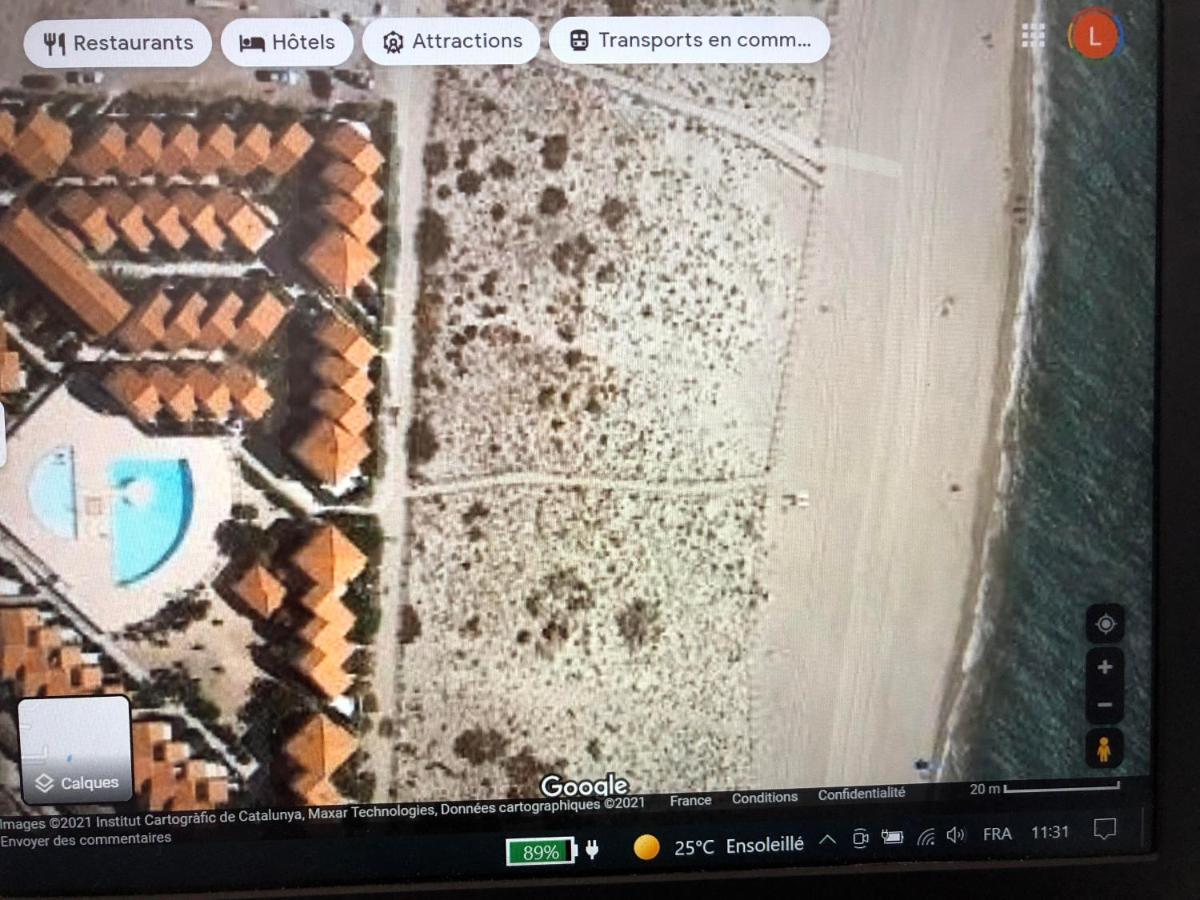 Barcaresa-Villa Sur Le Sable Vue Mer Panoramique Piscine Clim Wifi Le Barcarès المظهر الخارجي الصورة
