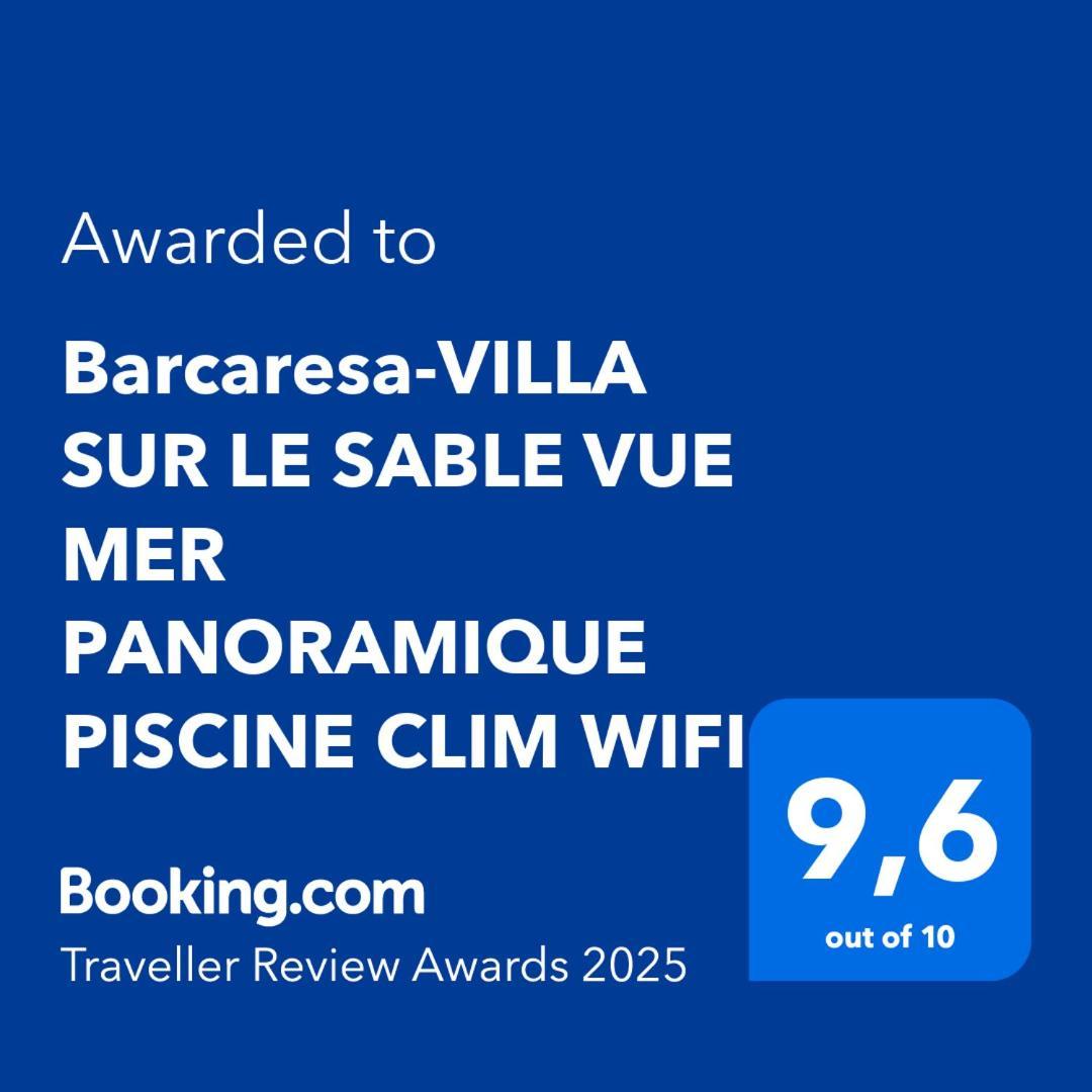 Barcaresa-Villa Sur Le Sable Vue Mer Panoramique Piscine Clim Wifi Le Barcarès المظهر الخارجي الصورة